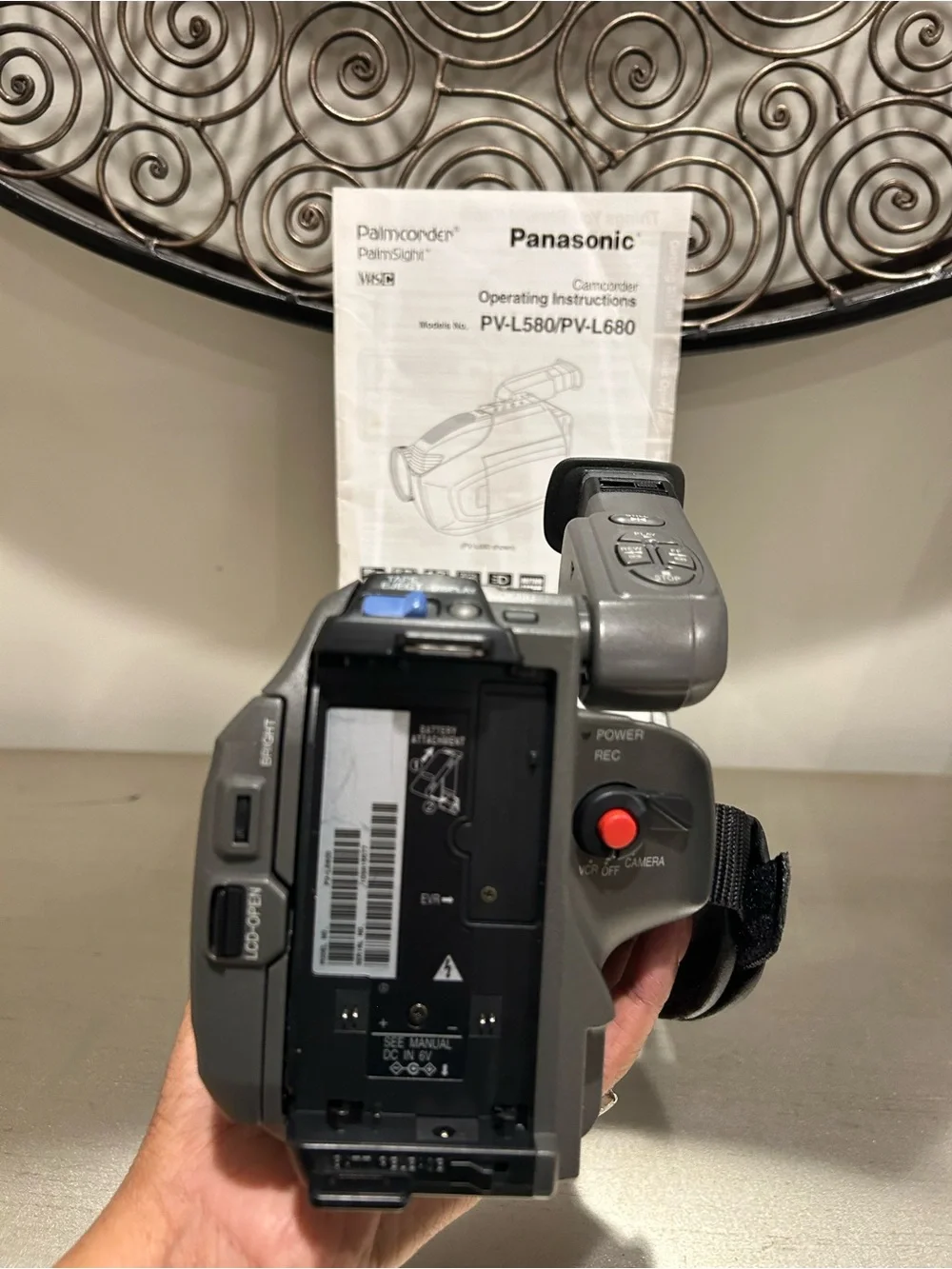 Panasonic Gray/Silver Handheld Camcorder with CarryCase Tapes,batteries &charger